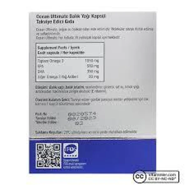 Ocean Ultimate 1200 Mg Balık Yağı 30 Kapsül - Resim 2