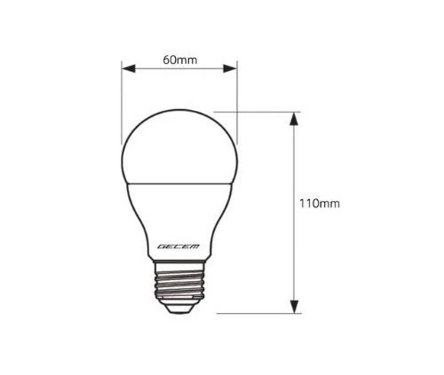 3 Adet Gecem 9W Led Ampul E27 Duy 6500K - Beyaz Işık - 3