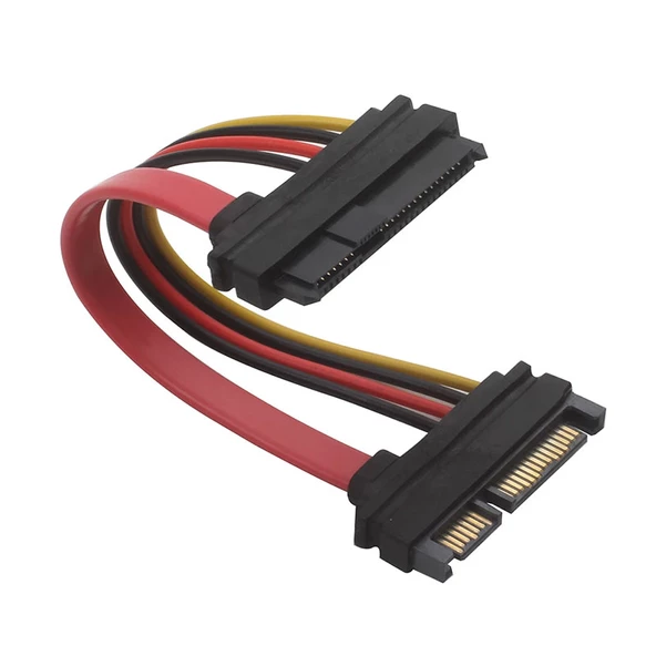 SFF-8482 SAS kablosu 29Pin erkek SATA 22Pin erkek kablo