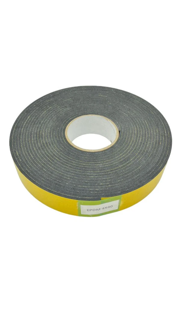 Contacall Endüstriyel EPDM (Kauçuk)  Çift Taraflı Yapışkan Bantlı Yalıtım Süngeri 4mmx40 mm 10 metre - 6