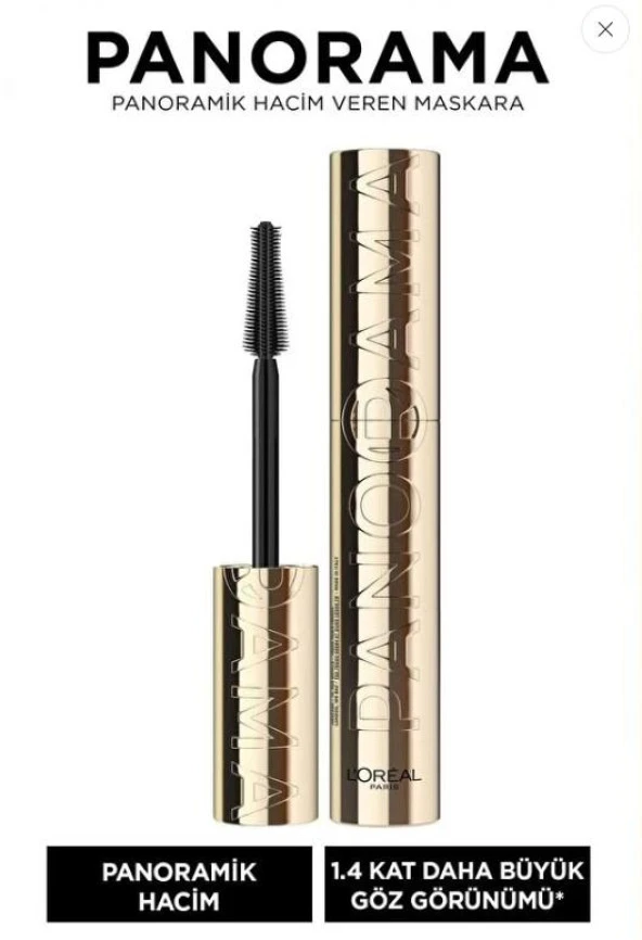 Loreal Paris Panorama Hacim Veren Maskara Siyah