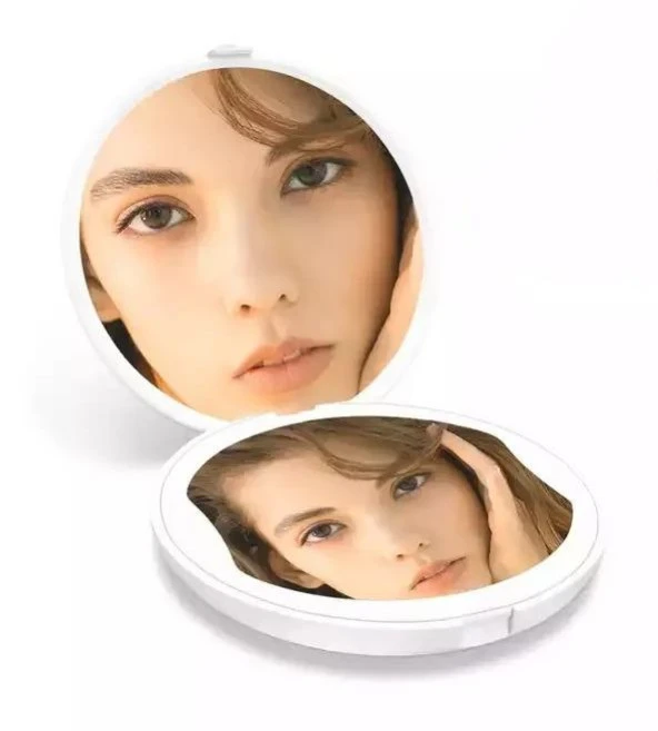 Valkyrie 1X 5X LED Işıklı Makyaj Aynası - Cep Çanta Cüzdan Aynası