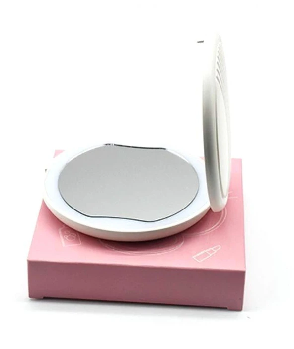 Valkyrie 1X 5X LED Işıklı Makyaj Aynası - Cep Çanta Cüzdan Aynası - 8