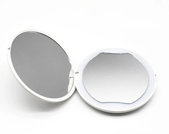 Valkyrie 1X 5X LED Işıklı Makyaj Aynası - Cep Çanta Cüzdan Aynası - 9