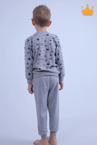 Babyhola 1-6 Yaş Unisex Kız Erkek Çocuk Pijama Takımı Ev Giyim Eşofman Takımı - 9