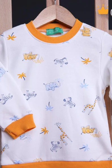 Babyhola 1-6 Yaş Unisex Kız Erkek Çocuk Pijama Takımı Ev Giyim Eşofman Takımı - 4