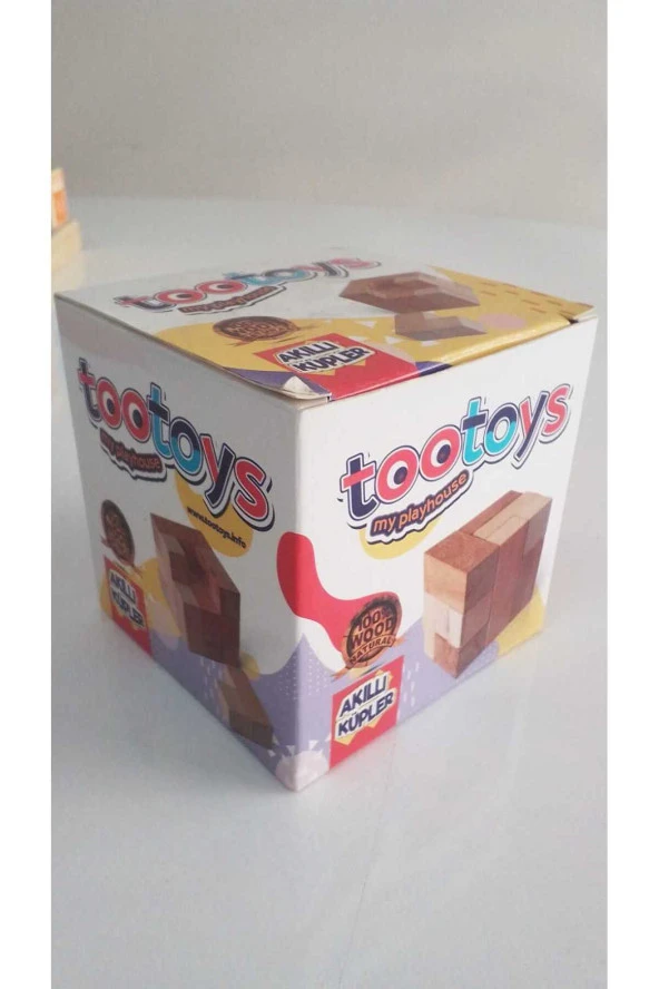 tootoys ahşap zeka küpleri soma küpleri akıllı küpler - 2