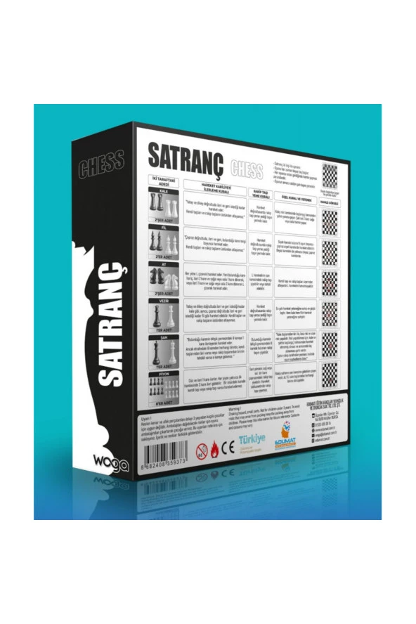 WOGA SATRANÇ STANDART BOY AHŞAP TABLA - 2