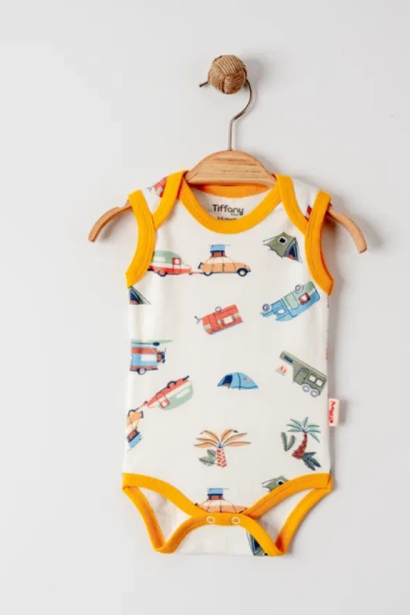 uğurböceğiçocuk Tiffany Baby Caravan Theme Atlet Bebek Body 12009 - 2