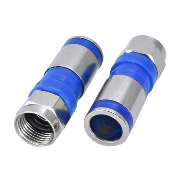 F Konnektör Digiturk Sıkmalı Mavi Çizgili 1 Adet ürün görseli 1