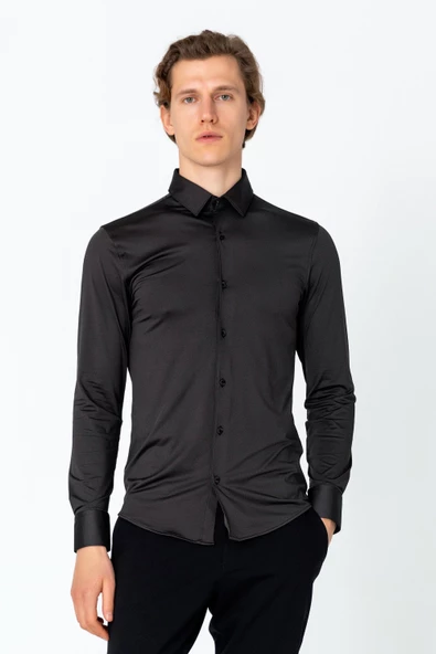 Erkek Regular Fit Rahat Şık Sade Klasik Gömlek - 7