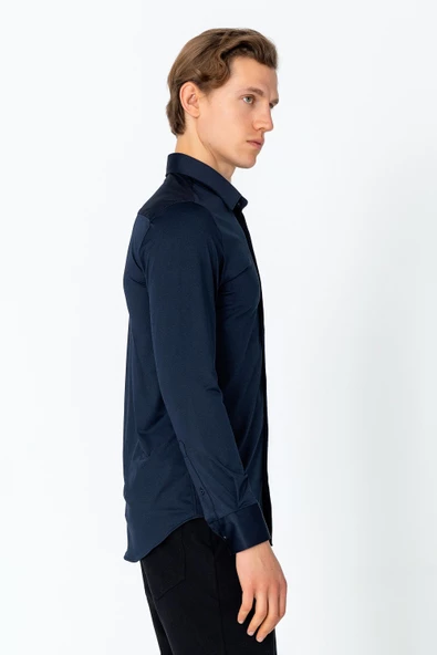 Erkek Regular Fit Rahat Şık Sade Klasik Gömlek - 11