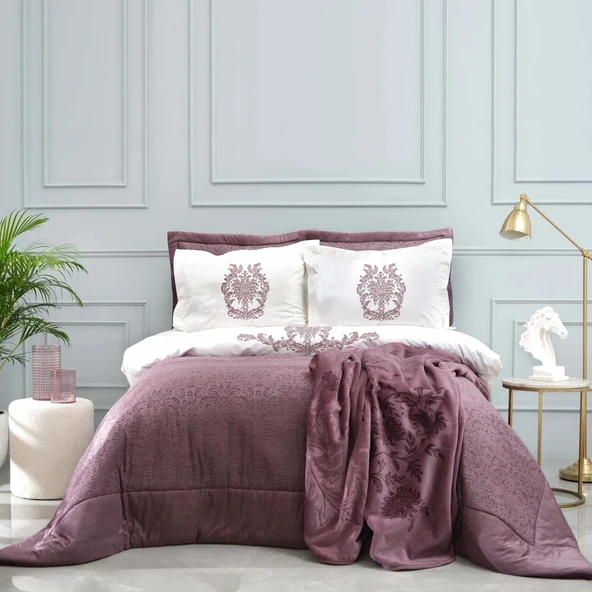 Karaca Home Benjamin Mürdüm 10 Parça Çeyiz Seti - Resim 4