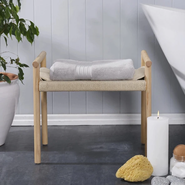 Karaca Home Aqua Soft Gri Banyo Havlusu 85x150 Cm ürün görseli 1