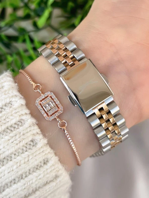 Slazenger İç Fonksiyonları Aktif Zirkon Taşlı 30 Mt Suya Dayanıklı Kadın Kol Saati BSL.09.1990.4.01 - Resim 3