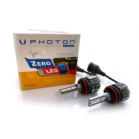 Photon ZERO H8/H9/H11/H16 +3  XTREME YELLOW PLUS FANSIZ LED 12V-24V ZR3729 XY