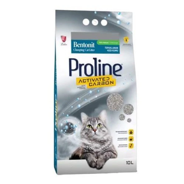 Proline Aktif Karbonlu Bentonit Kedi Kumu 10 LT