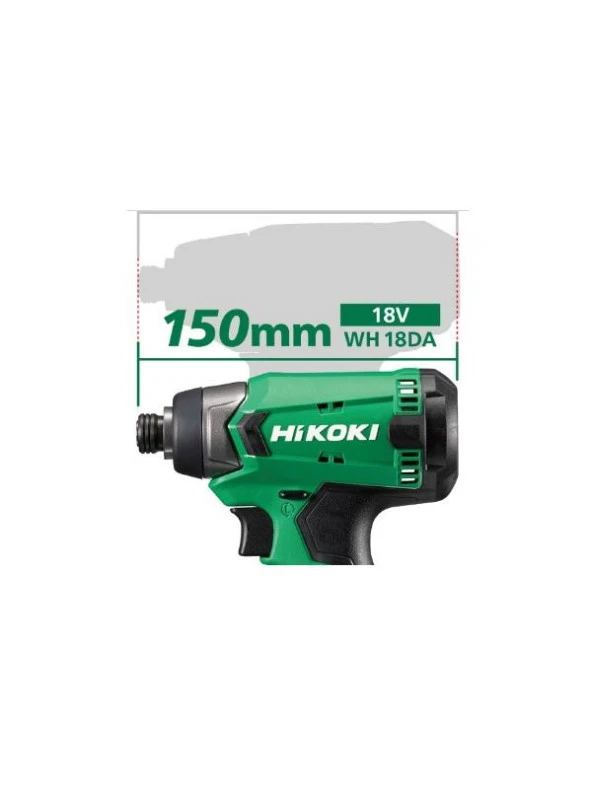 Hitachi Wh18da 18V 2.0 Ah 140 Nm 4-8 Mm Akülü Darbeli Vidalama - 2