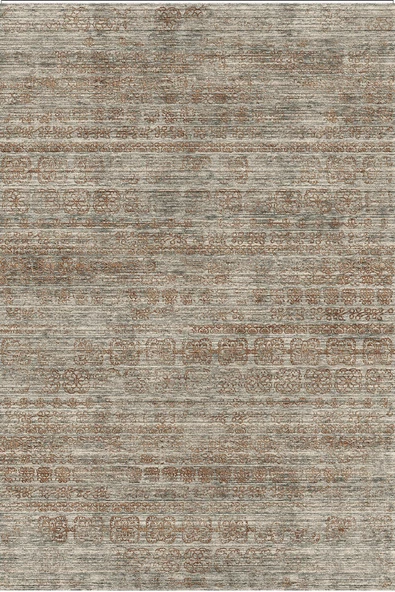 Kilim Desenli Pamuk Taban Yıkanabilir Baskılı Halı  VİZON 160X230