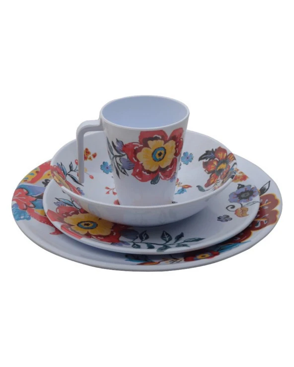 Campout Melamin Tabak Seti 16 Parça - 2