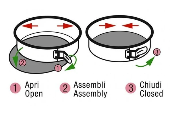 Guardini Gardenia Borulu 2 Tabanlı Kek Kalıbı - 28 Cm - Resim 3