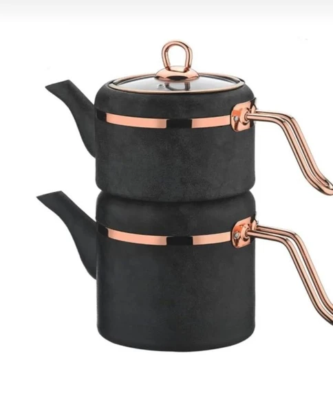 Brioni Royal Stone Çaydanlık Takımı - Antrasit/Bakır ürün görseli