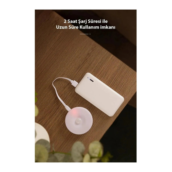 neeko Hareket Sensörlü - Usb Şarjlı - Led Işık Lamba - 4000 Kelwin - 5