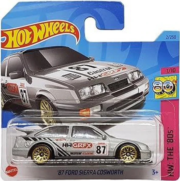 Hot Wheels 87 Ford Sierra Cosworth 1/10 2/250 Model Araba