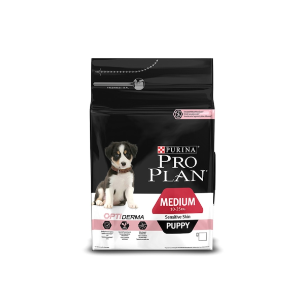 Purina Pro Plan Puppy Sensitive Skin Somonlu Orta Irk Yavru Köpek Maması 3 KG