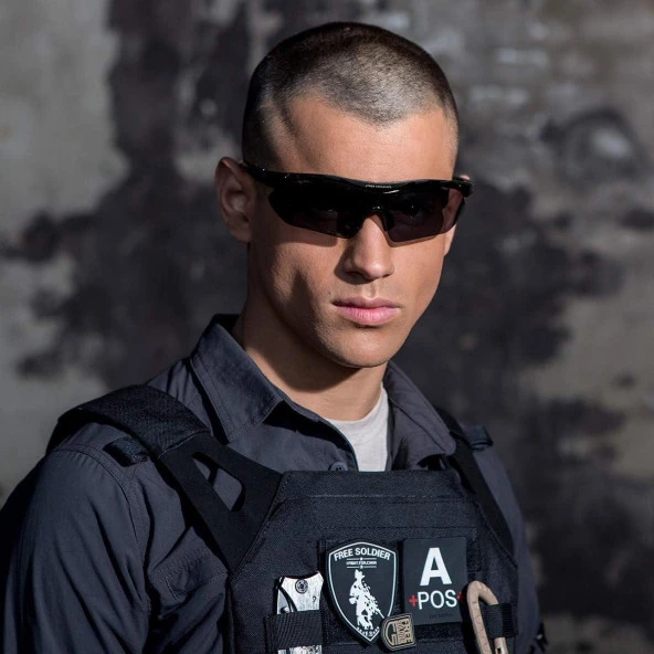 XBYC G4668 Bisiklet Gözlük 5 Lensli Spor Bisiklet Sürüş Gözlüğü Mavi Çerçeveli - 5