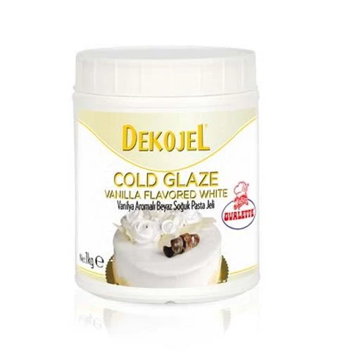 Ovalette Vanilya Aromalı Beyaz Soğuk Pasta Jeli 1 kg - 1