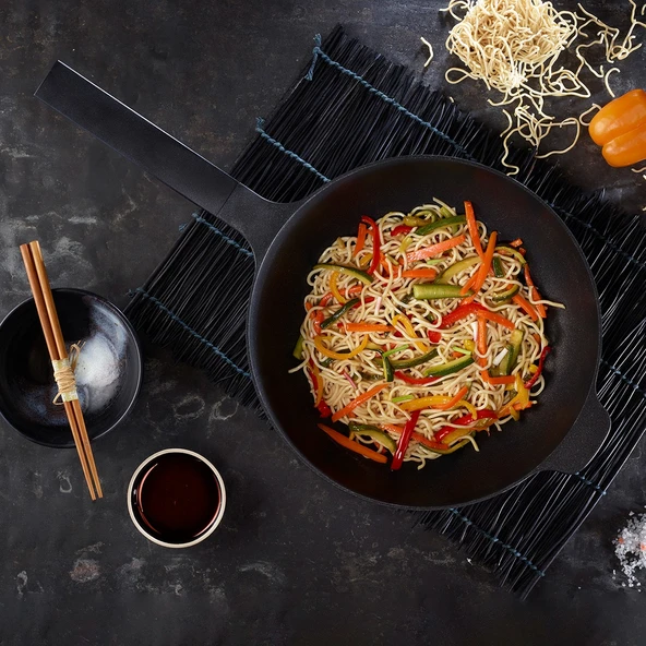 Aryıldız Pro Grade Wok Tava 30 Cm - Resim 3