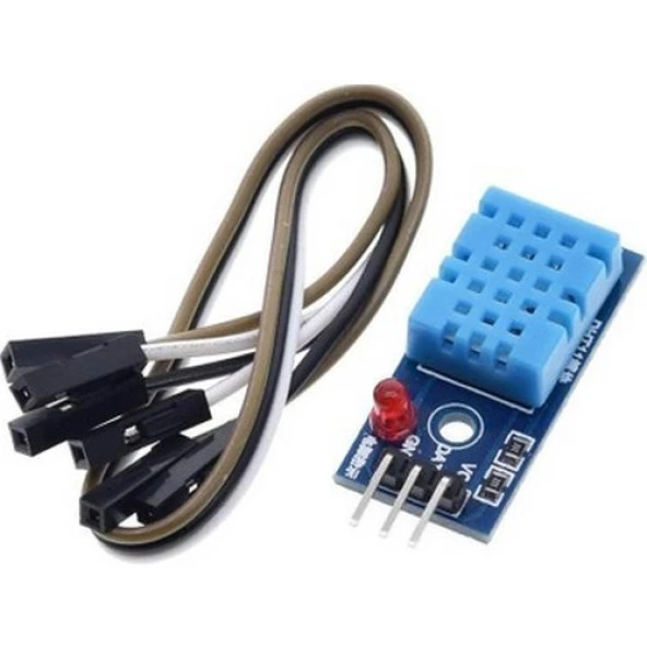 DHT11 Sıcaklık ve Nem Sensör Modülü (LED'li) - Resim 2