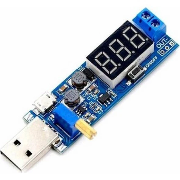 5V'dan 3.3V 9V 12V 24V'a DC-DC USB Gerilim Yükseltici Modülü