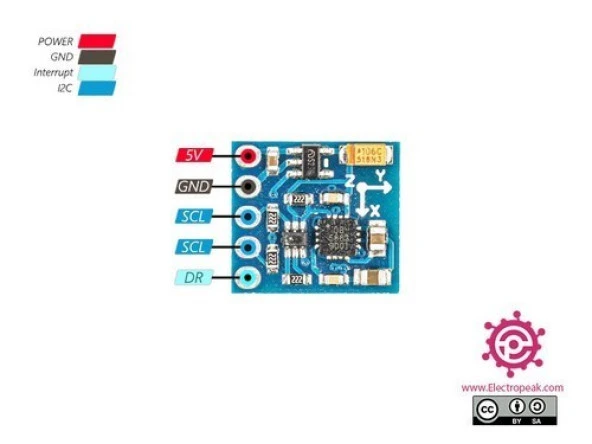 GY-271 HMC5883L 3 Eksen Pusula Sensör Modülü - Resim 2