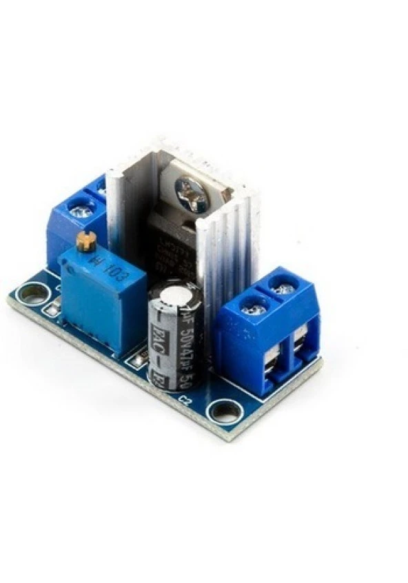 LM317 DC-DC Ayarlanabilir 4.5~40V'dan 1.2~37V'a Gerilim Azaltıcı Modülü