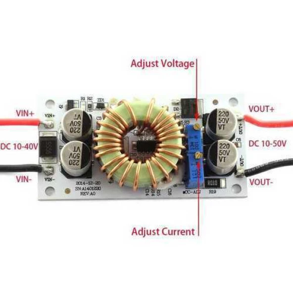 DC-DC 250W 10A Gerilim Yükseltici Modülü - Resim 2