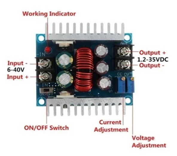 300W 20A DC-DC Gerilim Azaltıcı Modülü - Resim 2