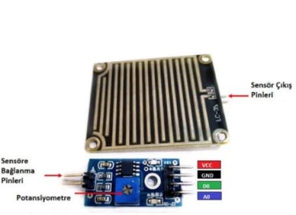 Yağmur Algılama Sensör Modülü - Resim 2