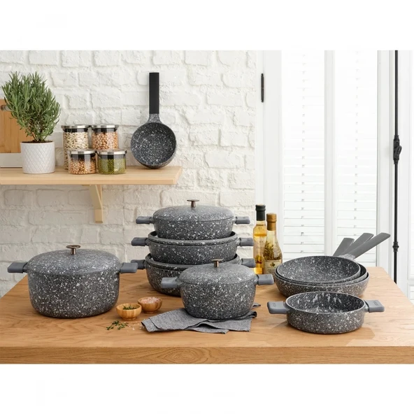 Emsan Perge Döküm Derin Tencere 20 cm - Resim 7