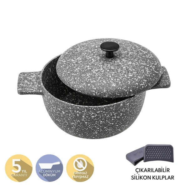 Emsan Perge Döküm Derin Tencere 20 cm - Resim 2