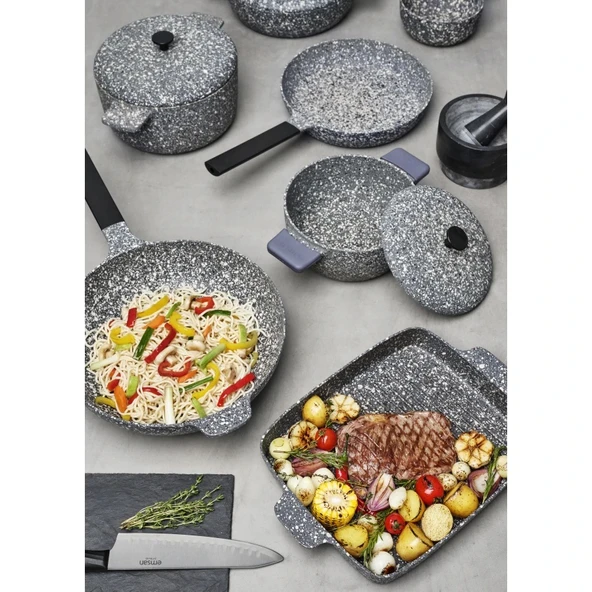 Emsan Perge Döküm Derin Tencere 20 cm - Resim 9