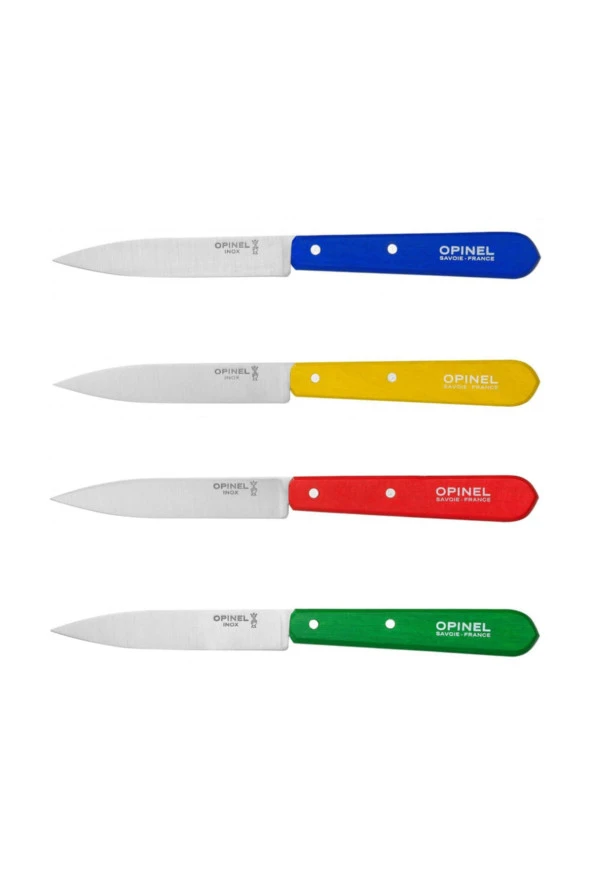 Opinel N°112 4lü Klasik Renkli Soyma Bıçağı 10cm