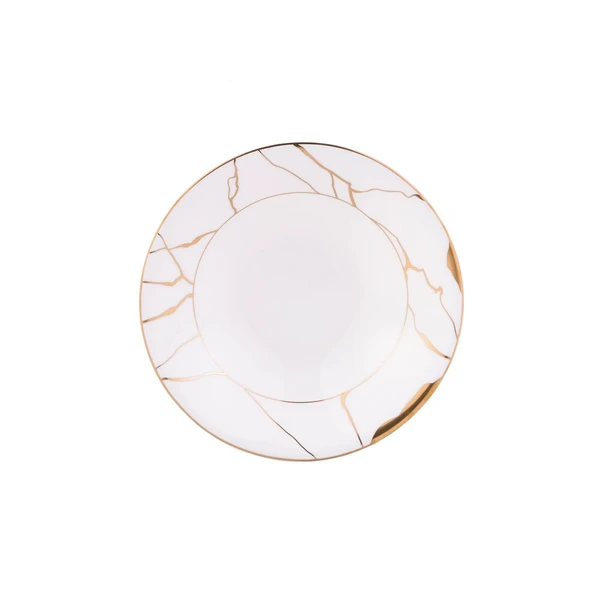 Jumbo Marble Bone 61 Parça 12 Kişilik Yemek Takımı - Resim 4