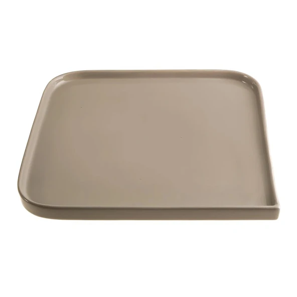 Jumbo Quadro Grey Porselen 27 Parça 6 Kişilik Kahvaltı/Servis Takımı - Resim 2