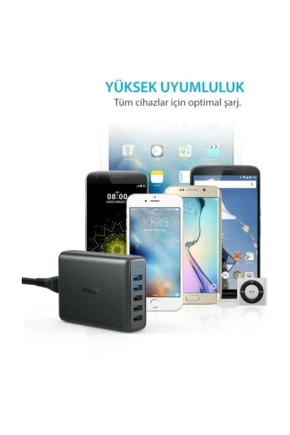 Powerport 5 Speed 63w Quickcharge 3.0 Seyahat Hızlı Şarj Cihazı - 4