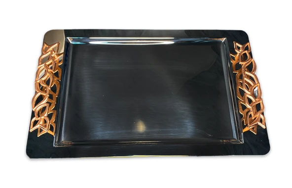 Aryıldız Roma Paslanmaz Çelik Kahve Tepsi - Rosegold ürün görseli 1