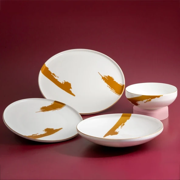 Jumbo Glow 24 Parça 6 Kişilik Yemek Takımı ürün görseli 1