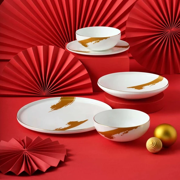 Jumbo Glow 24 Parça 6 Kişilik Yemek Takımı - Resim 2