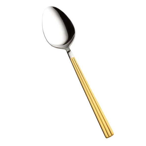 Jumbo 5300 Mat Altın 12 Kişilik 60 Parça Çatal Kaşık Bıçak Takımı - Resim 7